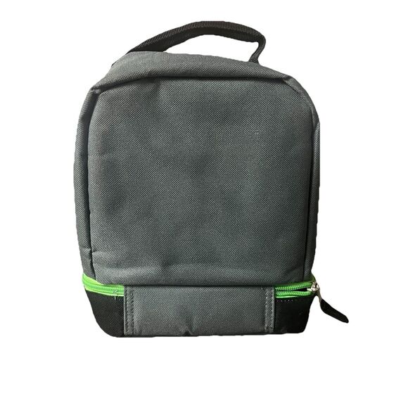 Minecraft School Soft Insulated Dual Lunch Box Tote Kit Bag Boys Creeper - Picture 2 of 6